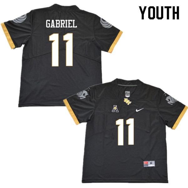 Youth #11 Dillon Gabriel UCF Knights College Football Jerseys Sale-Black